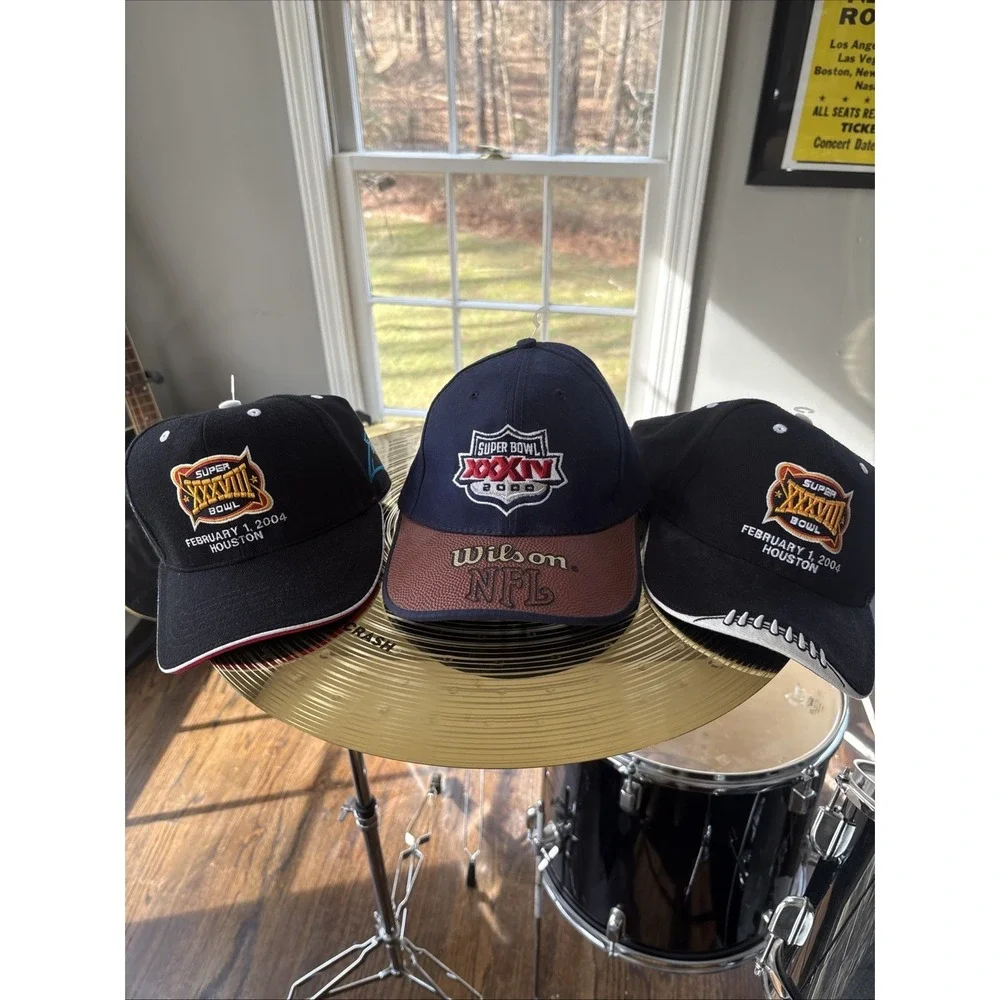 Vintage Super Bowl Hats Lot Of 3